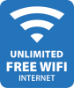 Unlimited FREE WiFi Symbol